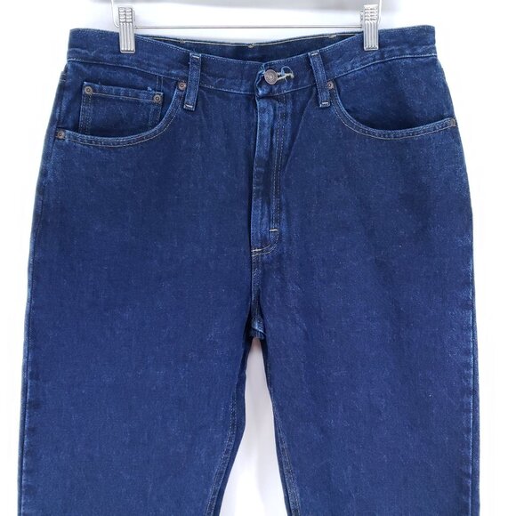 Wrangler Regular Fit Straight Leg Jeans Men's Sz 34/36 Dark Wash - Picture 3 of 7